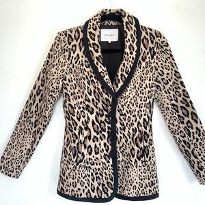 Leopard Cheetah Print Tuxedo Suit by Frame